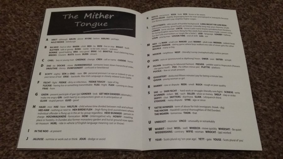 Glossary from the play